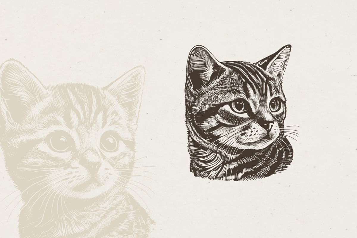 Cat Breeds Portrait Illustrations, an Animal Illustration by Nocturnal Wolf (Photo 8 of 10)