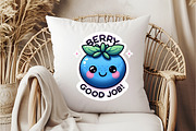 Funny,Berry Good Job Sticker, an Illustration by DreamCafeArt (Thumbnail 4 of 7)