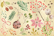 Christmas Watercolor Clip Art, an Illustration by Magic Story Studio (Thumbnail 2 of 2)