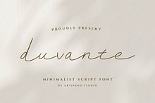 Duvante – Minimalist Script Font