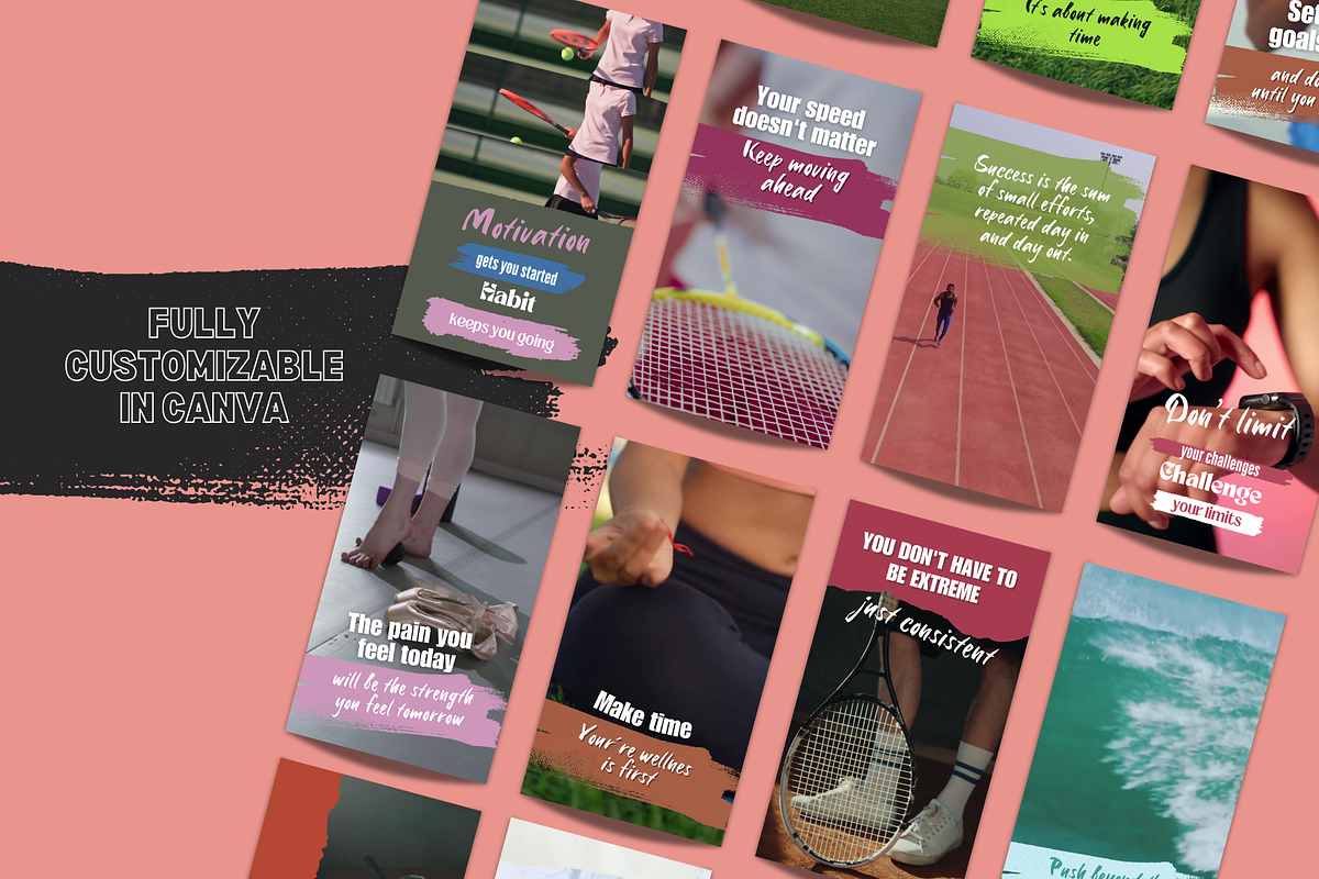 Motivational & Sports Reel Templates, a Social Media Template by PaolaroiDesign (Photo 3 of 5)