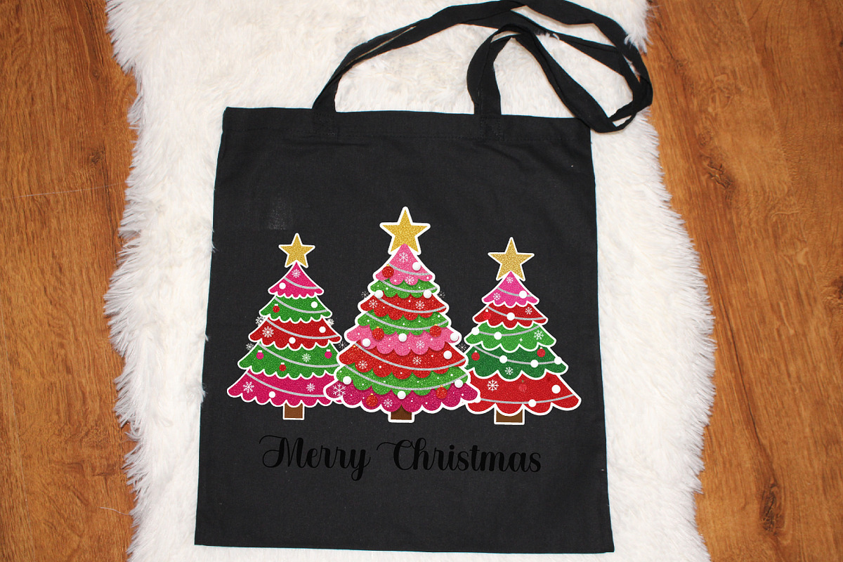 Glitter Patchwork Christmas Tree Png, an Illustration by designcity5 (Photo 4 of 8)