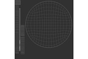 Black Round Earring Pair 3D Model, an Object 3D Model by rebrandy (Thumbnail 6 of 9)