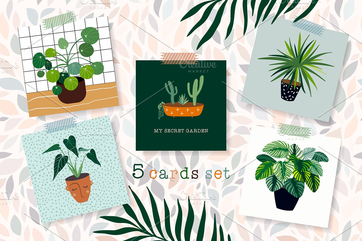 Tropical plants collection, a Decorative Illustration by Letto studio (Photo 2 of 4)