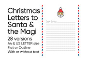 Christmas Letters to Santa & Magi, a Decorative Illustration by beguima (Thumbnail 1 of 7)