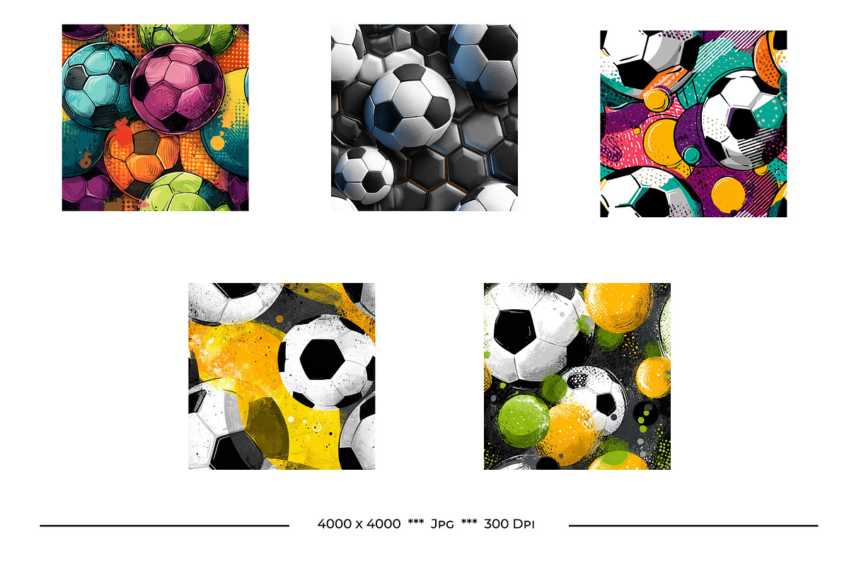 Soccer Design Bundle, a Pattern Graphic by karenfoleyphoto (Photo 3 of 4)