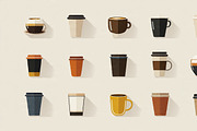 30 EPS. Coffee Cup Vector Icons, an Object Graphic by adenpinkstore (Thumbnail 7 of 15)