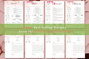 Resume CV Bundle Flower Collection, a Resume Template by Showy68 Template (Thumbnail 3 of 7)