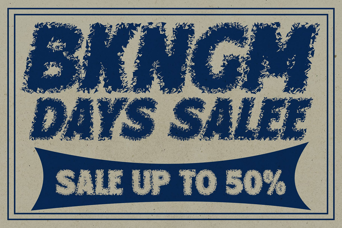 Bengal Unfocus, a Sans Serif Font by Craft Supply Co. (Photo 8 of 8)