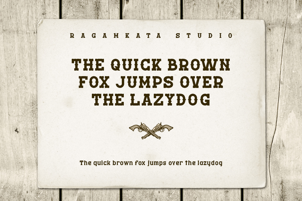 Prairie Wagon - Western Serif, a Slab Serif Font by RagamKata (Photo 9 of 10)