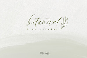 Line Drawing - Leaves