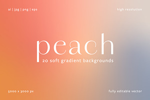 Peach Gradient Backgrounds & Texture