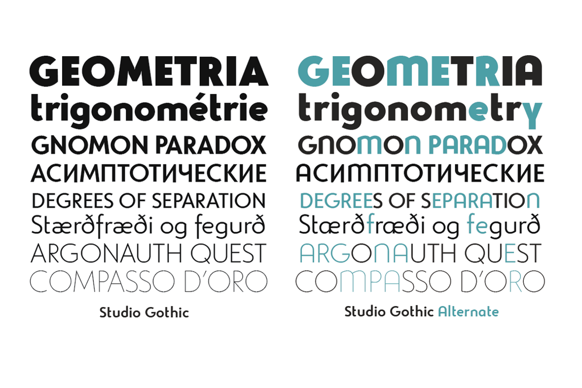 Studio Gothic - 24 fonts preview 5