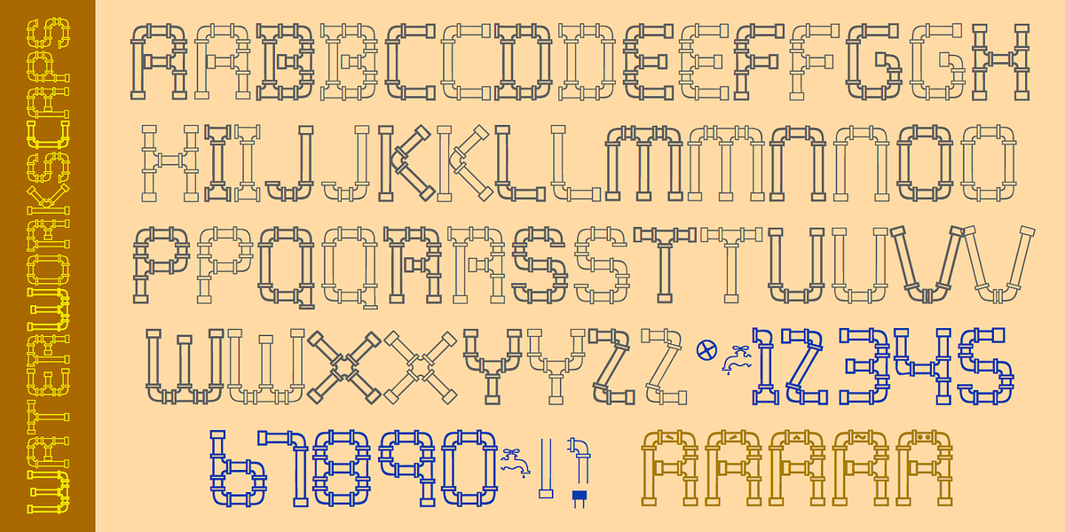WaterWorksCaps, a Font by Ingrimayne Type (Photo 4 of 5)