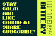 Bittery Strong Font, a Sans Serif Font by Artiveko (Thumbnail 6 of 8)