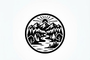60 Eco Globe Landscape Silhouette, a Technology Illustration by Amazin_art (Thumbnail 40 of 49)