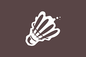 shuttlecock sport badminton logo, a Branding & Logo Template by devastd