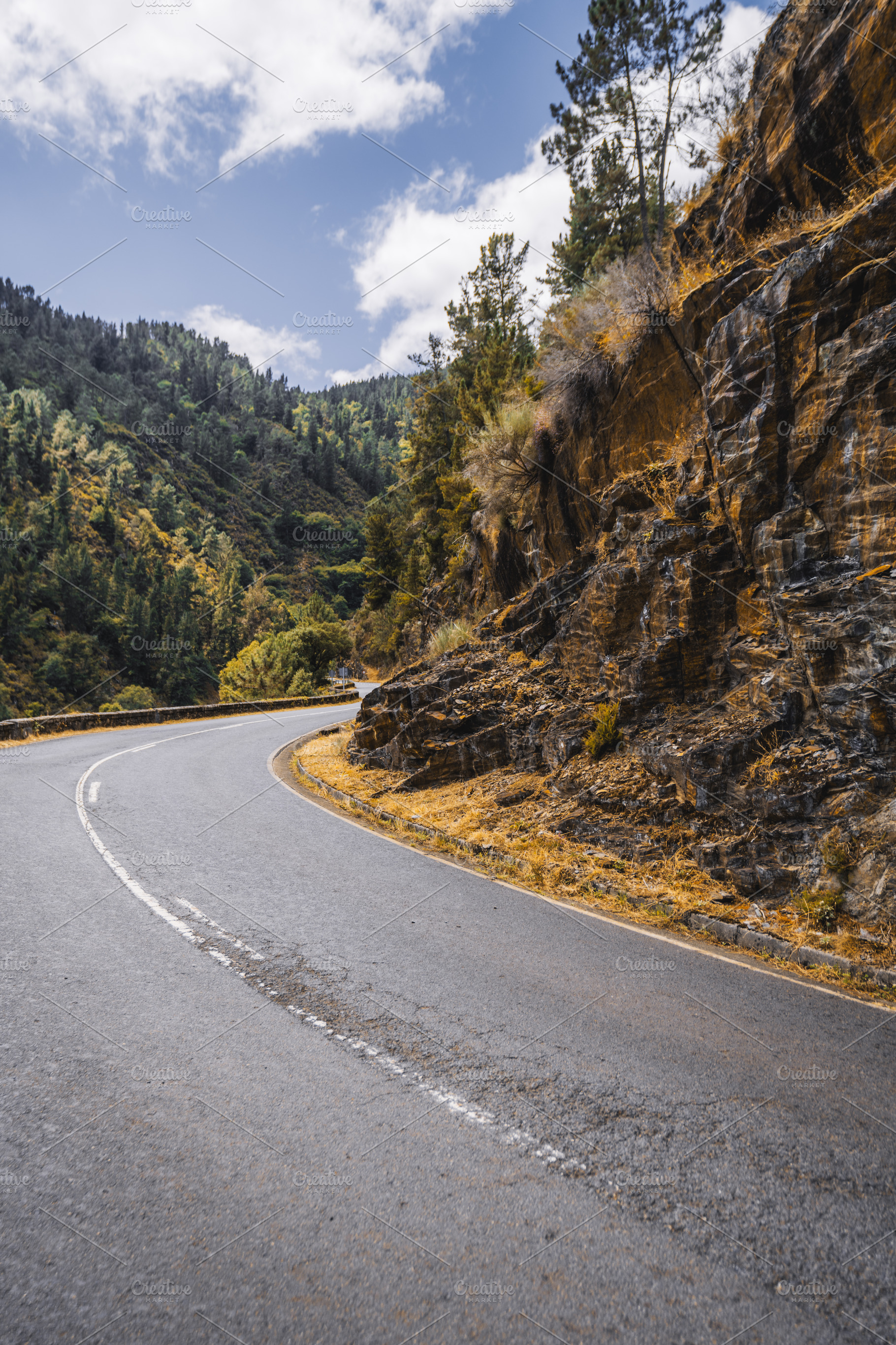 Autumn mountain road Asturias, a Transportation Photo by SkyNext