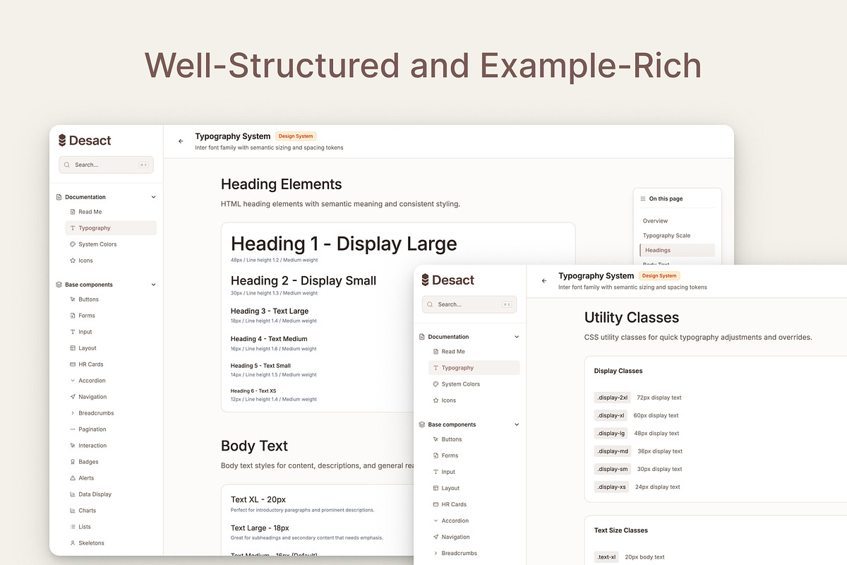 Desact HR Design System preview 3