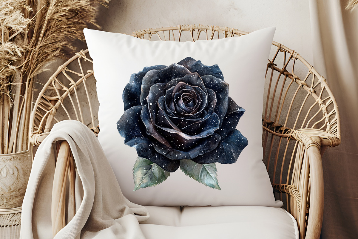 Black and Silver Glam Roses Clipart, an Illustration by Pixels.Craft (Photo 5 of 7)