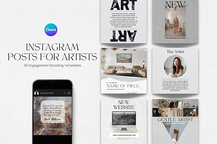 Social Media Templates for Artists, a Social Media Template by The Dark Heartist