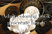 Adult coloring book procreate brush, a Brush Add-On by Meisanmui (Thumbnail 1 of 5)