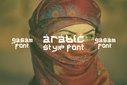 Gasam - Arabic Style Font, a Sans Serif Font by Boril Std (Thumbnail 4 of 10)