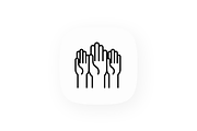 Elections & Voting 16 Thin Line Icon, an Outline Icon by Alex Blogoodf (Thumbnail 5 of 5)