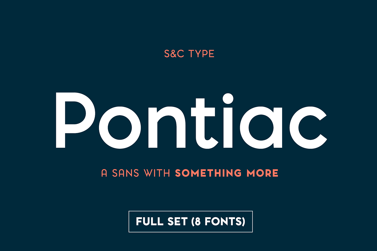 Pontiac Font Collection (Full set)