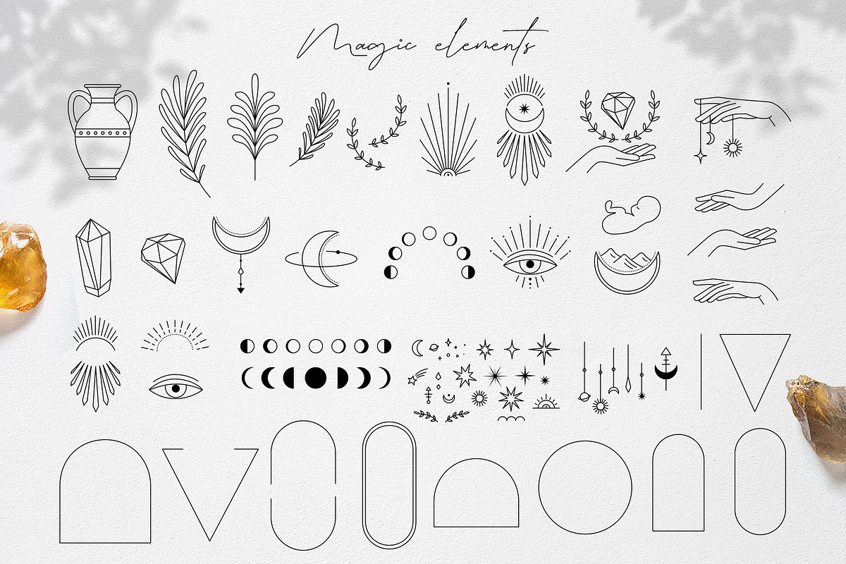 Magic woman feminine pack, a Person Illustration by Alisovna (Photo 5 of 12)