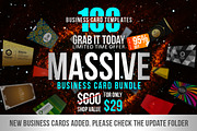 100 Massive Business Card Bundle, a Business Card Template by Marvel (Thumbnail 1 of 6)