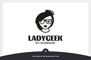 Lady Geek Logo Template, a Branding & Logo Template by LOGOMAGINE (Thumbnail 10 of 16)