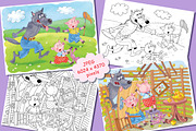 The Three Little Pigs bundle, an Animal Illustration by Haso (Thumbnail 4 of 10)