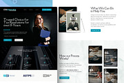 Tax Preparer Website Template, a Landing Page Template by Kromatic Design Studio (Thumbnail 1 of 10)