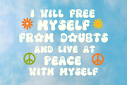 Groovy Flower Retro Font, a Sans Serif Font by Babymimiart (Thumbnail 2 of 7)