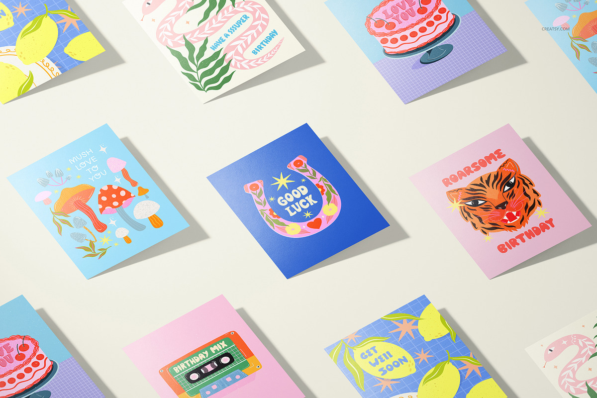 A5 Cards Mockup Set, a Merchandise Mockup by creatsy5 (Photo 6 of 17)