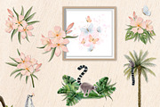 Lemurs in tropical jungle clipart, an Animal Illustration by Elena Malgina Clipart (Thumbnail 5 of 15)