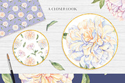 White Peonies-Watercolor Set, a Decorative Illustration by Irina Diasli (Thumbnail 8 of 10)