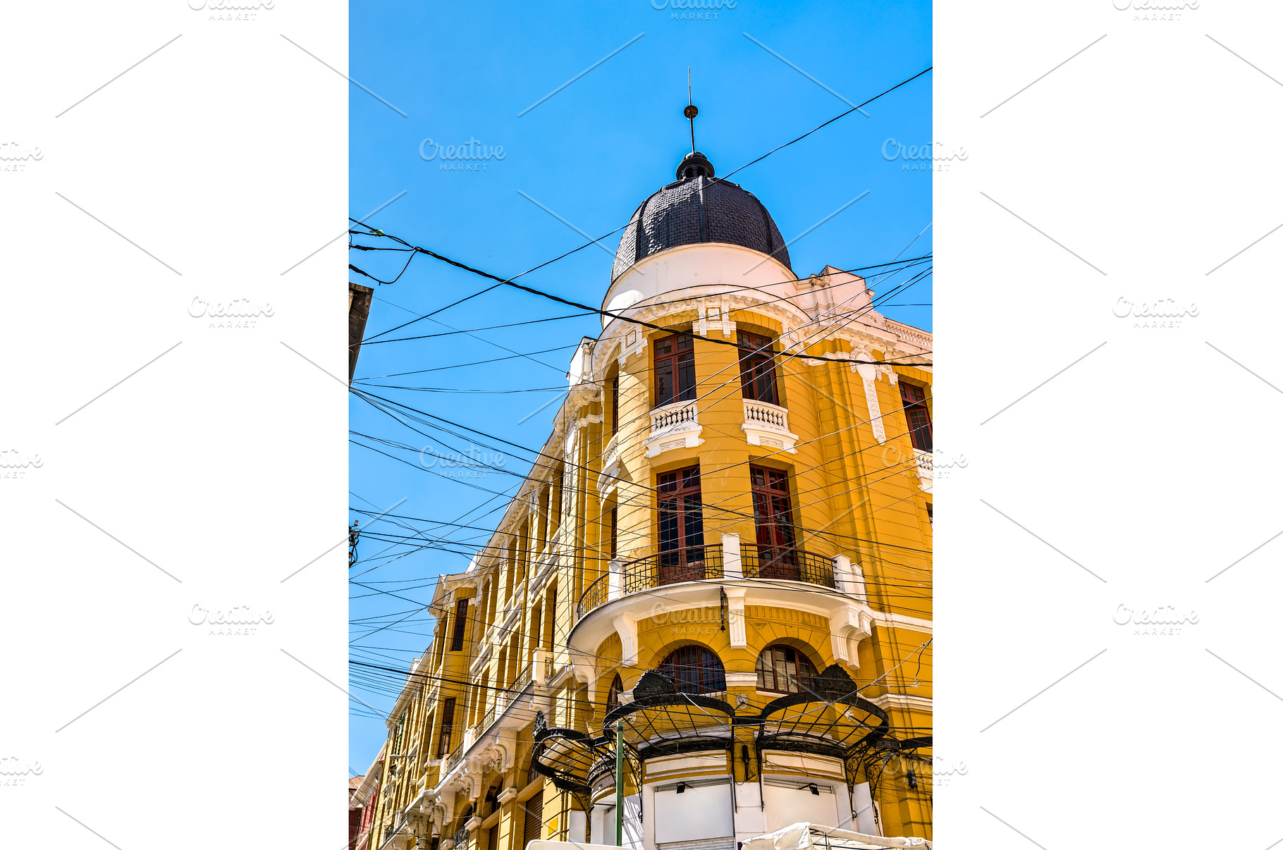 Architecture of La Paz in Bolivia, an Architecture Photo by Leonid Andronov