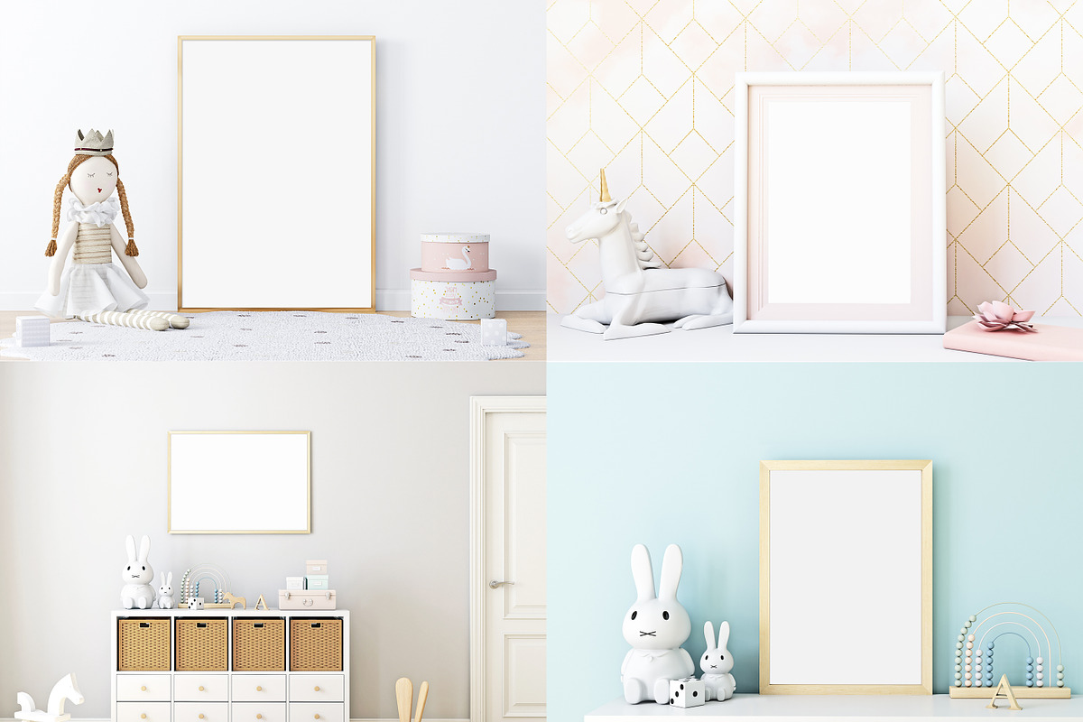 Frame Mockup Kids Bundle - 22, a Household Mockup by Mockup Shop (Photo 4 of 6)