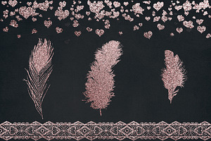 SALE! GLITTER LACE Borders & Clipart