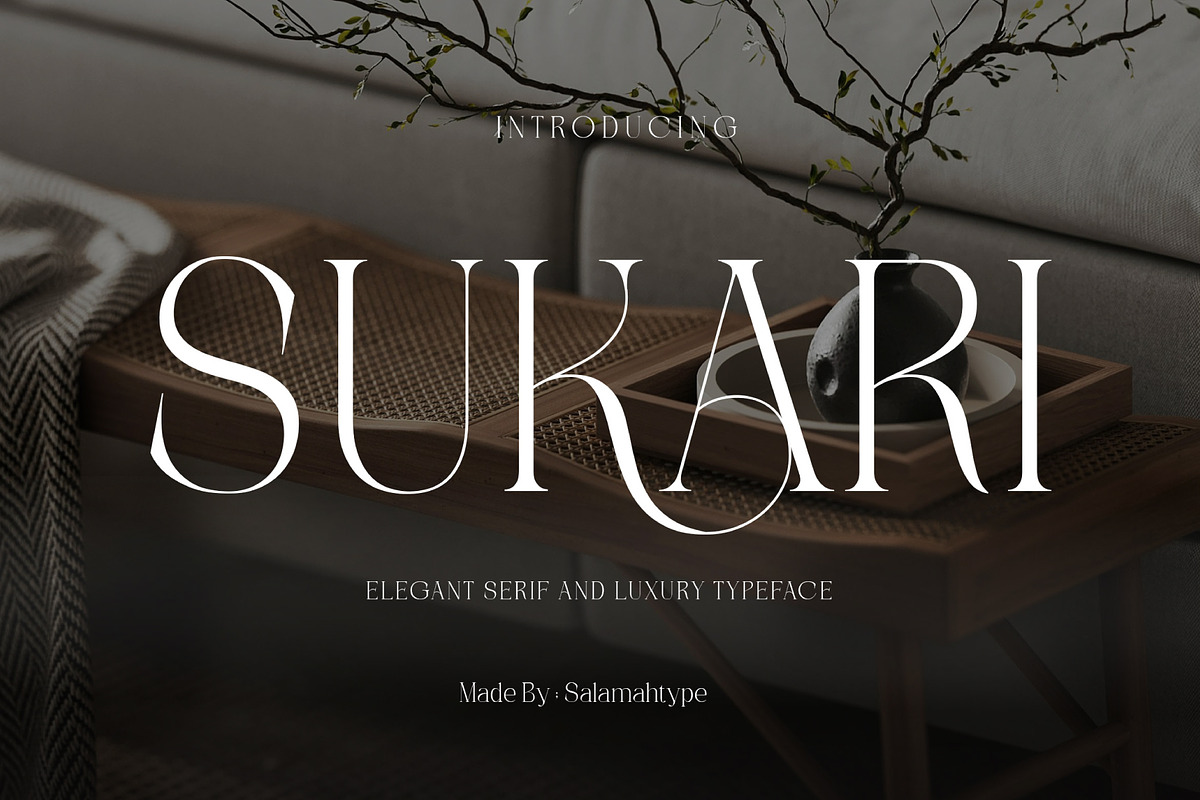 Sukari - Luxury Font, a Serif Font by Salamahtype (Photo 1 of 10)