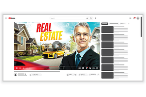 Real estate youtube thumbnail design