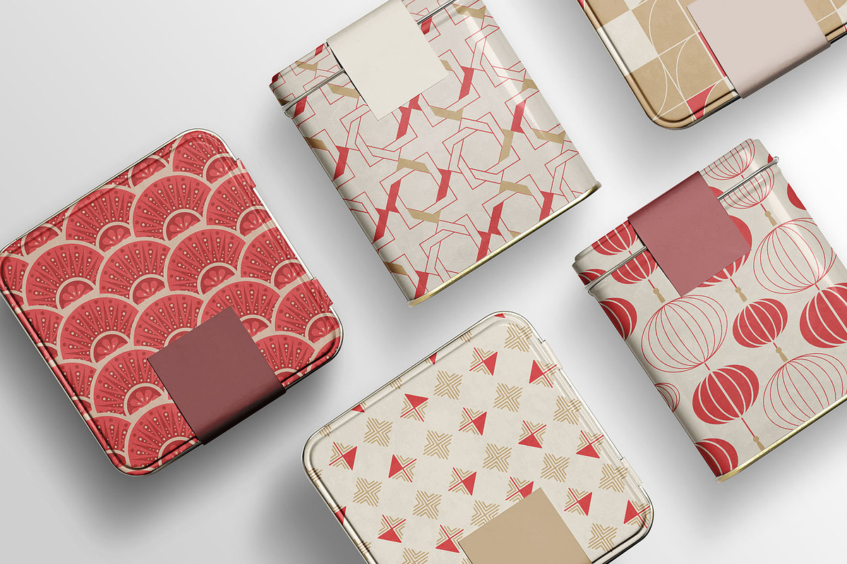 Asian Deco: Art Deco Patterns, a Pattern Graphic by AsianElements (Photo 6 of 18)