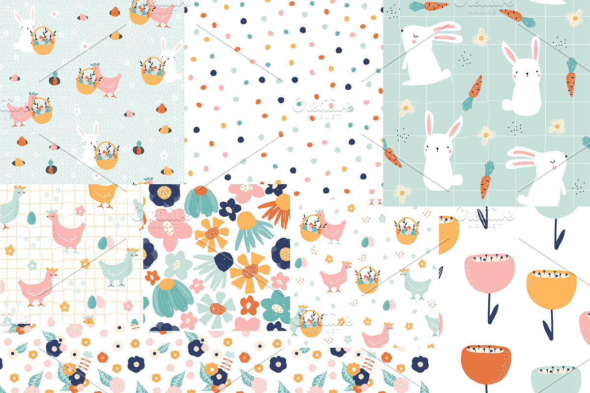 Happy Easter!, a Pattern Graphic by Viktoria Siarova (Photo 2 of 5)