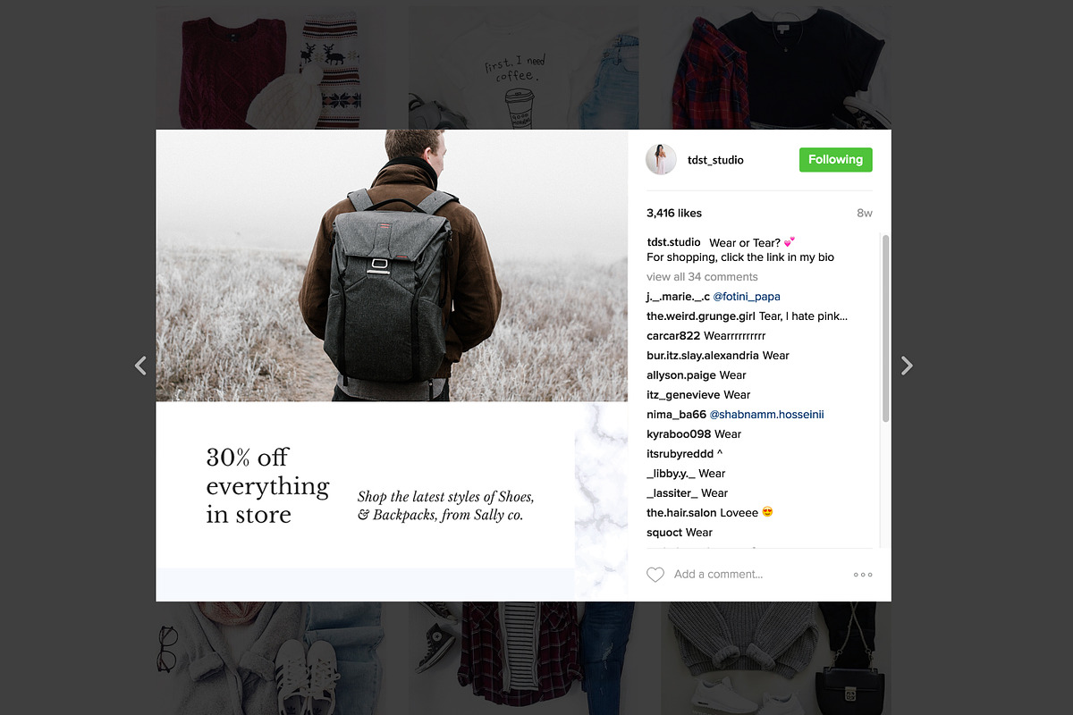 Hazel Instagram Pack, a Social Media Template by Crevo Studio (Photo 12 of 13)