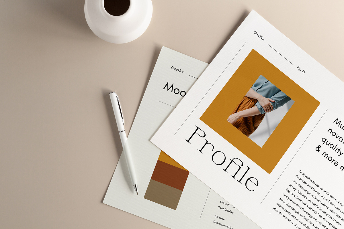 CAEFFRA - INDD/PPTX Brand Guidelines, a Presentation Template by Elokka Std. (Photo 3 of 12)