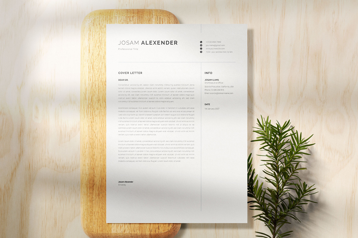 Resme Design, a Resume Template by HR Studio (Photo 2 of 2)