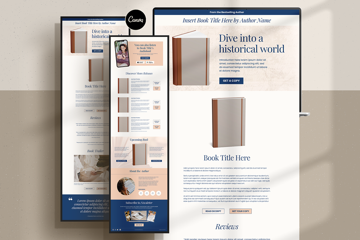Author Sales Page, a Landing Page Template by Creatif Foundry (Photo 1 of 7)