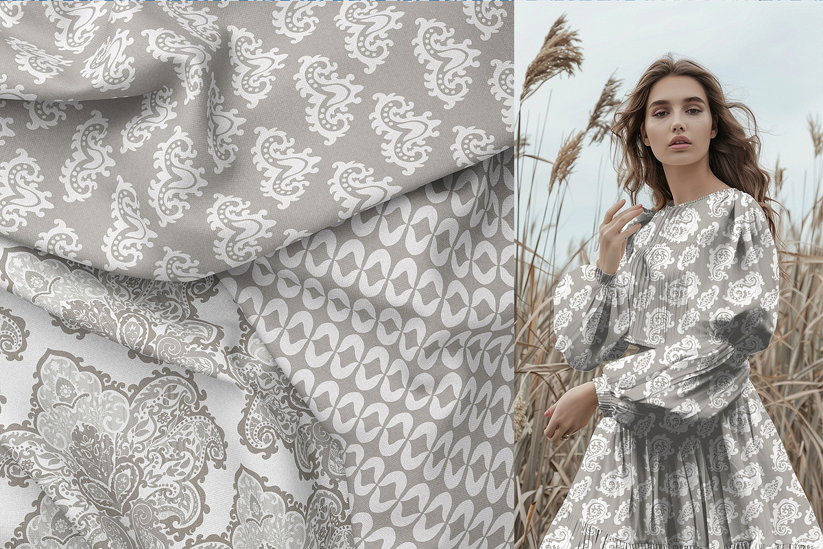 LUXURY DAMASK SEAMLESS PATTERNS, a Pattern Graphic by Sonulkaster (Photo 4 of 10)